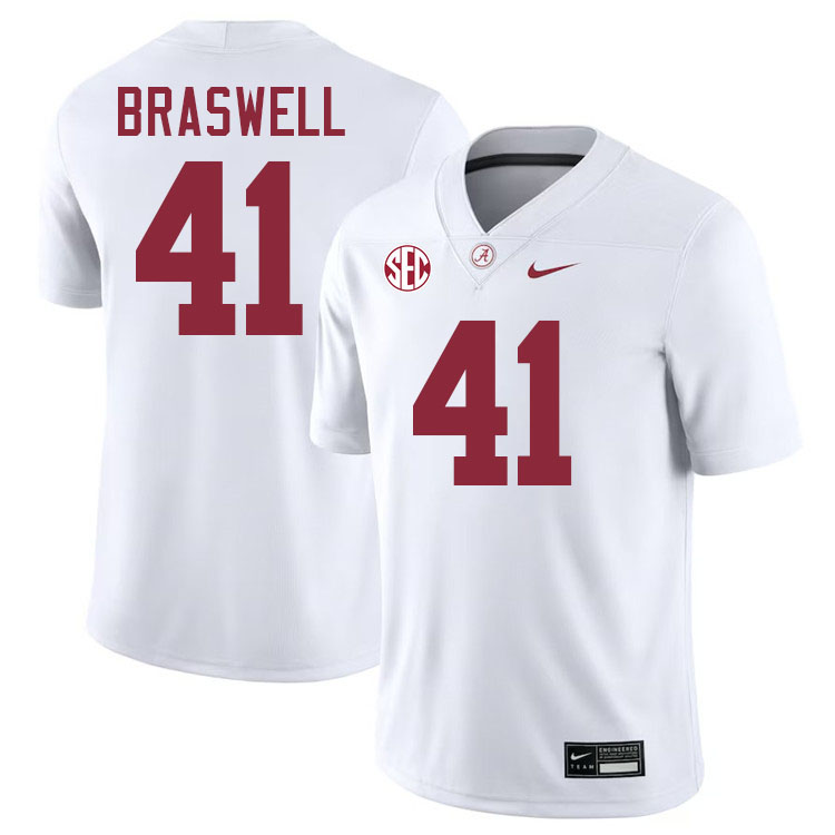 Chris Braswell Alabama Jersey,University Of Alabama Crimson Tide Football Jersey,Uniforms-White